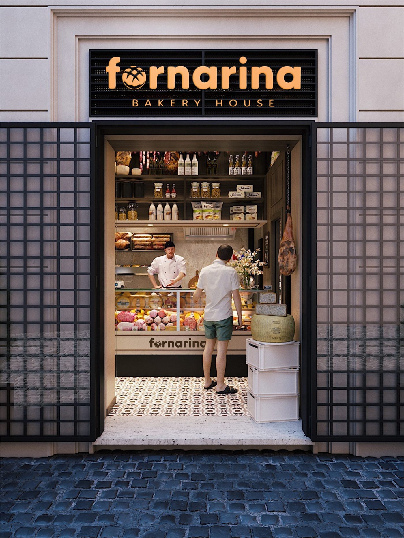 Vetrina del negozio Fornarina a Roma